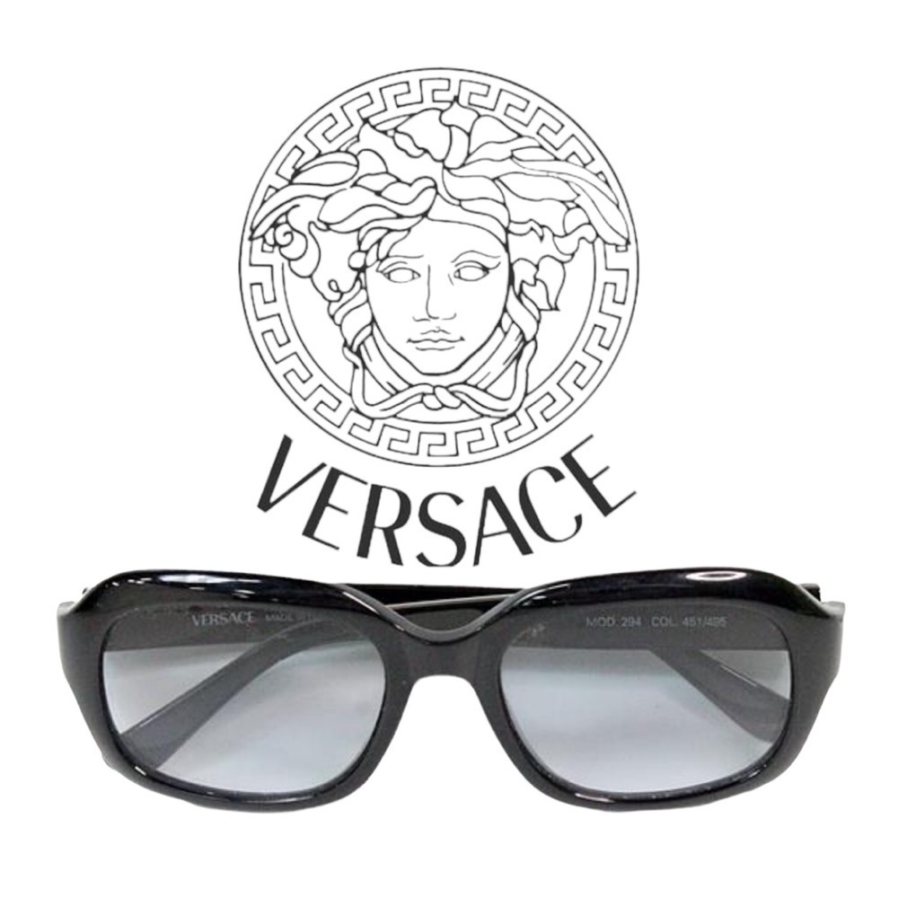 VERSACE Medusa Black Glossy Sunglasses Mod 294​​​​​​